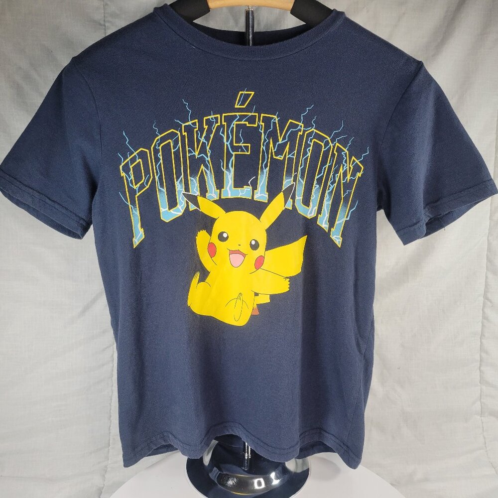 Pokemon Pikachu Lightning Logo Shirt Size 10/12